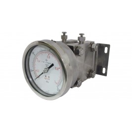Manômetro Inox Diferencial  Série GLFDI e GLFDIG  