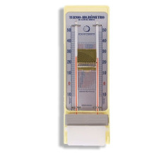 Termo-Higrômetro Analógico Bulbo Seco e Úmido 5203 