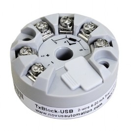Transmissor de Temperatura TxBlock-USB Novus