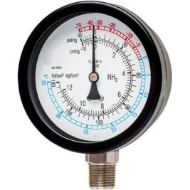 Manômetro para gas refrigerante NH3 - FNH3 e FNH3G 100/160  