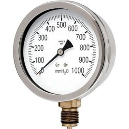 Manômetro Caixa Inox e Internos em Latão GLFSCI 62/100/160 