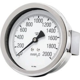 Manômetro Caixa Inox e Internos em Latão - GLFSCIP 62/100 